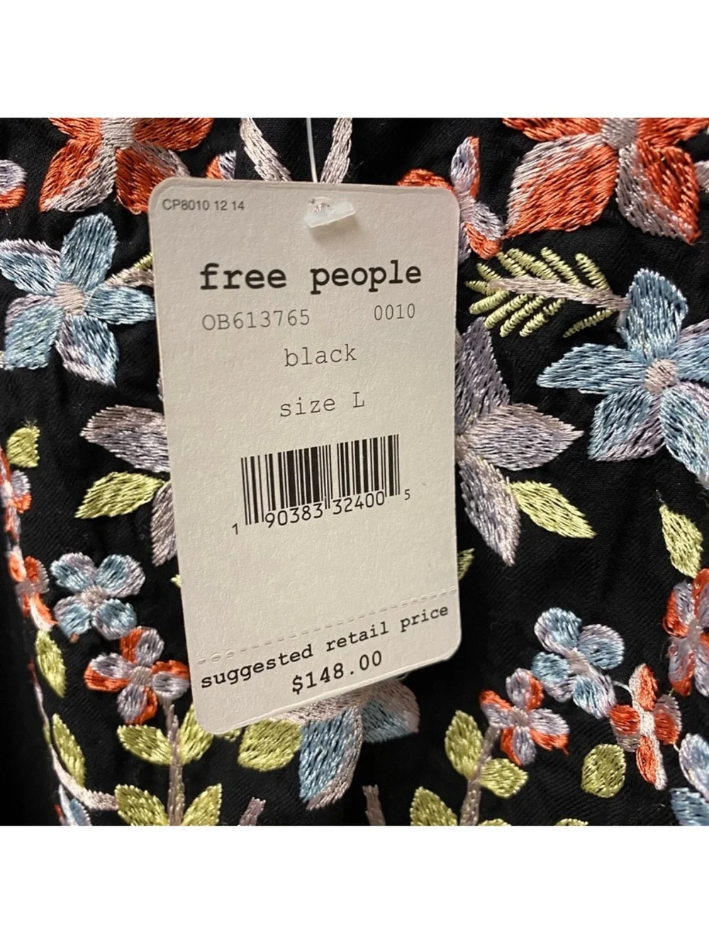 Free People, Fleur Du Jour, Off-Shoulder Embroidered Mini Dress - Picture 5 of 7